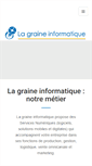 Mobile Screenshot of la-graine-informatique.fr
